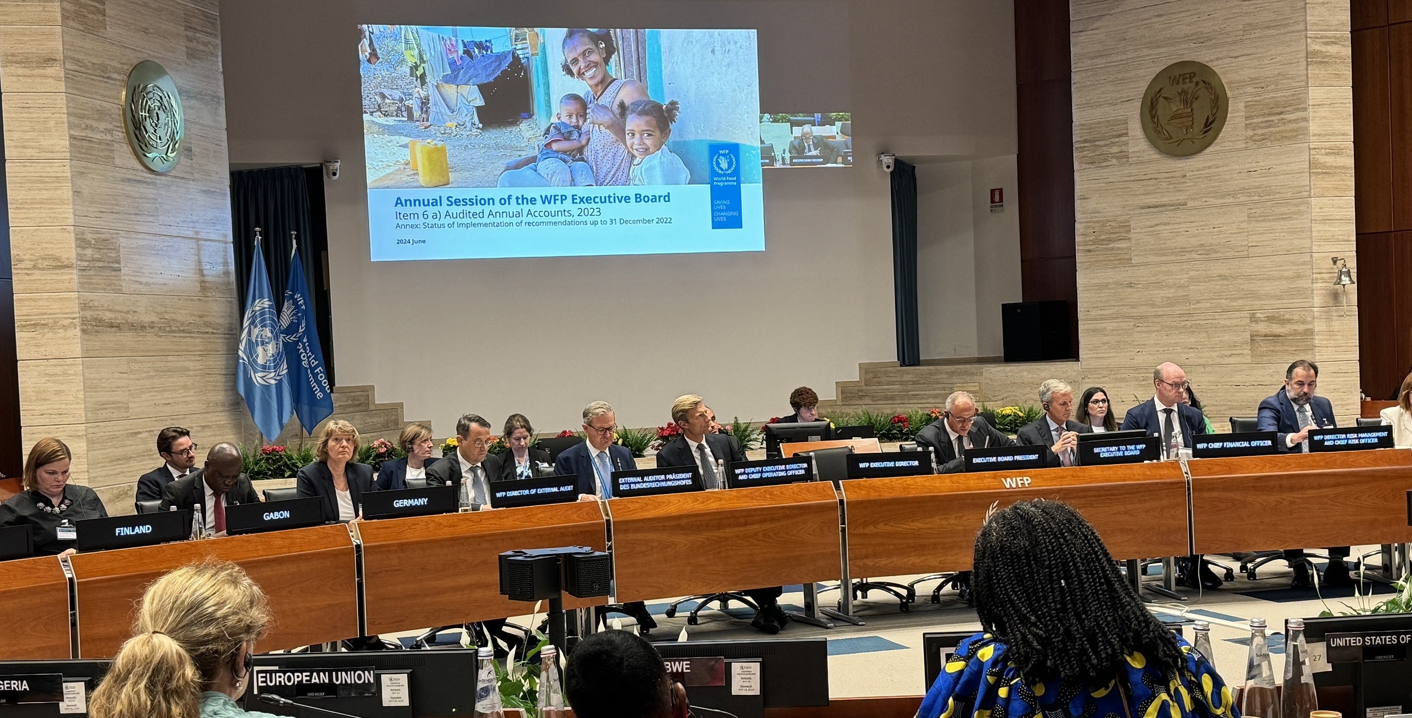 Das Executive Board, das in Rom tagte, ist das oberste Aufsichtsgremium des WFP. Das Executive Board, das in Rom tagte, ist das oberste Aufsichtsgremium des WFP.
